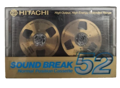Cassette de audio Hitachi Sound Break 52 - Cinta en blanco sellada Japón tipo I Foto 1 de 4