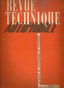REVUE TECHNIQUE AUTOMOBILE 39 RTA 1949 CITROEN TRACTION 15 Six TRACTION 15/6 - Imagen 1 de 3