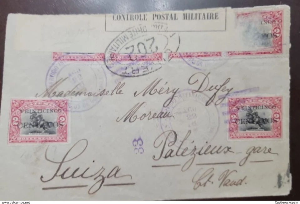 O) GUATEMALA, MILITARY CONTROL, STATUE OF JUSTO RUFINO BERRIOS, SURCHARGED OVERP - Image 1 of 1