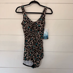 Gabar Women’s 12 Leopard One Piece Swim New - Picture 1 of 6