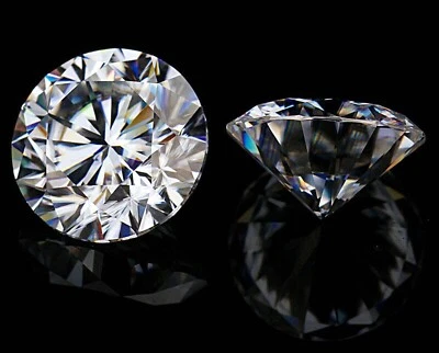 2.00 Ct Certified CVD Loose White Color Diamond Pair Round Cut VVS1 Gemstone EKT - Image 1 of 4