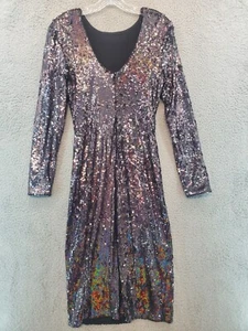 Kleid The Population Kleid schwarz mit schillernden Pailletten Größe M Neu mit Etikett - Bild 1 von 20