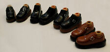Set 4 pairs pares zapatos botas muñeca Bratz doll chico boy shoes boots - New-