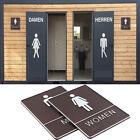 2Pcs Stable Smooth Guide Public Bathroom Men Women Restroom Sign For Business