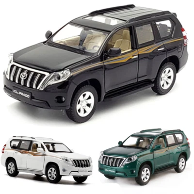 1:32 Scale For TOYOTA LAND CRUISER PRADO Alloy Metal Car Model Sound&Light Toys - Image 1 of 4