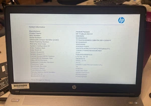 Lot Of 11 HP Probook 650 G1 Core i5-4340M 4GB RAM NO HDD NOOS Boots to Bios-5 - Picture 1 of 8