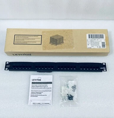 Open Box - Leviton Voice Grade 110-Style Patch Panels 24-Port, CAT 49012-J24 - Image 1 of 4