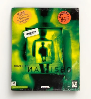 Obsidian Graphic Puzzle Adventure 1997 Big Box PC CD ROM Video Game SegaSoft NOS - Image 1 of 4