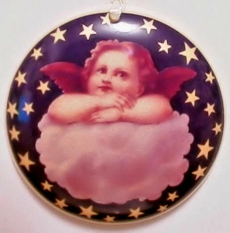 MIDNIGHT GOLDEN STARS ANGEL ROUND BASKET TIE ON - LARGE- NEW -SHOP OUR STORE ! Cover