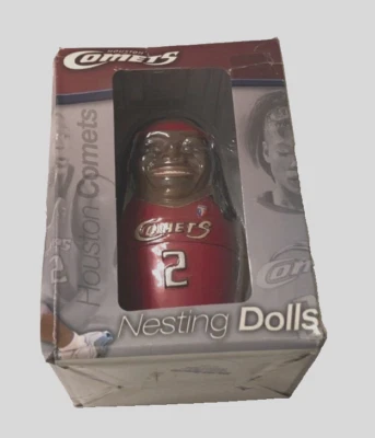 Houston Comets WNBA 04 Nesting Dolls Snow Thompson Swoopes Cooper Vintage Sealed - Image 1 of 4
