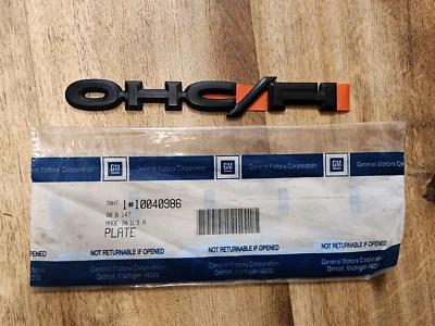 Guardabarros delantero NOS 84-91 Pontiac Sunbird J2000 insignia emblema OHC/FI NEGRO Foto 1 de 4