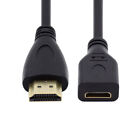 Câble d'extension mâle Jimier 15 cm Mini HDMI Type-C vers HDMI Type-A pour appareil photo 4K