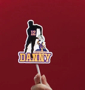 mELBOURNE sTORM NRL personalised Cake Topper. Custom, STEEDEN, RUGBY Player - Picture 1 of 1