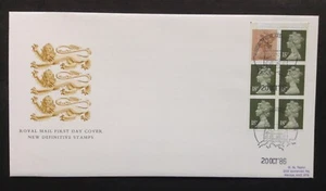 GB 1986 £1 5x18p 1x13p Definitive Booklet Pane on First Day Cover, Windsor S/H/S - Picture 1 of 2