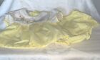 Robe bébé jaune couverture couche doublée en plastique 0-6 mois vêtements fille jaune