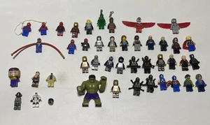 Lego Marvel Minifigures Lot of 38 Figures & 5 Incomplete - Picture 1 of 19