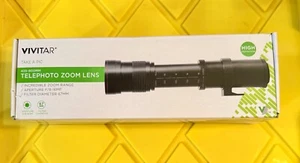 VIVITAR 420-800mm F8 TELEPHOTO ZOOM LENS OUTFIT NEW  for CANON EOS CAMERAS - Picture 1 of 4