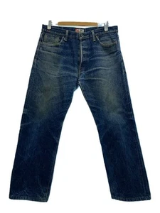 SAMURAI JEANS Bottom 36 Denim IDG Indigo Dressing Room Button Fly - Picture 1 of 6