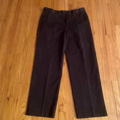 Pantalones negros Croft&Barrow para hombre 38x34 frente plano recto Foto 1 de 4