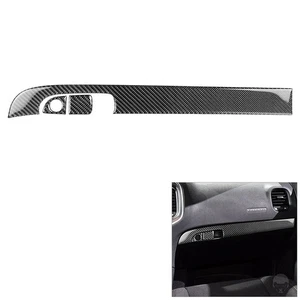 3Pcs Carbon Fiber Copilot Dashboard Panel Cover For Dodge Challenger 2015-2020 - Picture 1 of 12