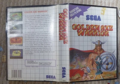 Sega Master System Golden Axe Warrior Complete Boxed Manual map - Image 1 of 4