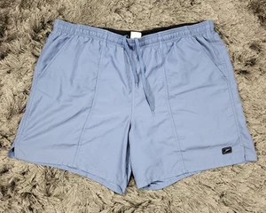 Speedo Swim Trunks Mens 2XL Blue Mesh Lined Bathing Suit Zip Pocket Drawstring - Picture 1 of 19