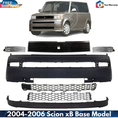 Front Bumper Cover & Grille Assembly Kit For 2004-2006 Scion xB Base Model - Imagem 1 de 4