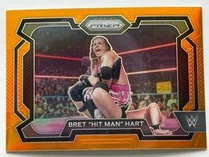 2024 Panini Prizm WWE Legends Bret Hit Man Hart /99 Orange Prizm #26 Best There! - Picture 1 of 3