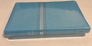 NIV Bible Thinline Large Print & Shine Bright Journal Turquoise FAUX LEATHER - Picture 1 of 3