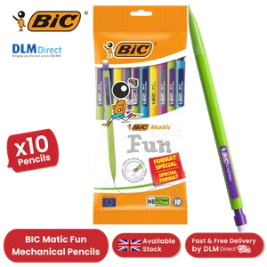 BIC Matic Fun Druckbleistift 0,7 mm HB mit Radierer verschiedene Farben 10er Pack - Bild 1 von 15
