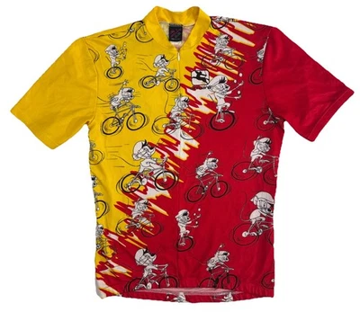 Camiseta deportiva de ciclismo de colección Giordano Speedy Gonzales juvenil M-8-48 roja amarilla Warner Bros. Foto 1 de 4