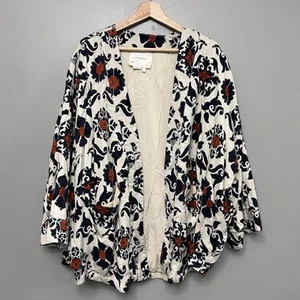 Neu ohne Etikett Anthropologie Eleanor Damen-Kimonojacke bedruckt Größe Medium - Bild 1 von 11