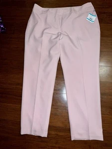 NWT Women's Kasper Pink Dress Pants Size 16 Macys $79 MSRP CUTE SPRING - Picture 1 of 6