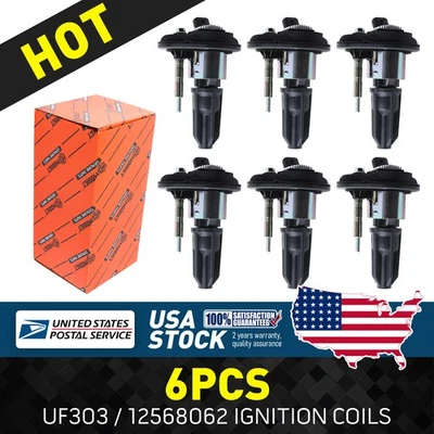 New Quality UF303 12568062 6Pcs Ignition coils For Isuzu Ascender 2003-2005 - Image 1 of 4