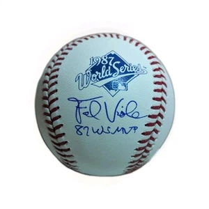 Frank Viola Signed 1987 World Series Logo ROMLB Baseball Auto JSA COA Twins MVP - Picture 1 of 1