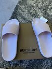 Burberry Womens Slides In Pastel Pink Size 34