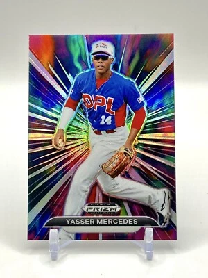 2021 Panini Prizm Draft Picks YASSER MERCEDES Electric DPL Stars Case Hit #EDS-5 - Image 1 of 2