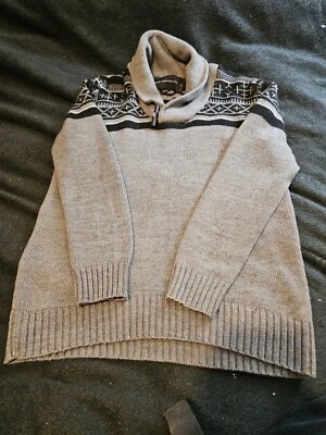 French Connection Mens Knitwear Jumper Grey Size Uk Medium Rrp £50 - Image 1 of 4