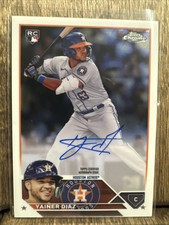 2023 Topps Chrome Rookie Auto Yainer Diaz #RA-YD Houston Astros ⚡️