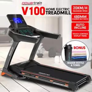Powertrain V100 Treadmill Running Fitness Exercise Machine Home Gym Equipment - Picture 1 of 9
