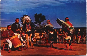 Arizona Hopi Indian Dancers Native Americana Indian Vintage Postcard B167 - Picture 1 of 2