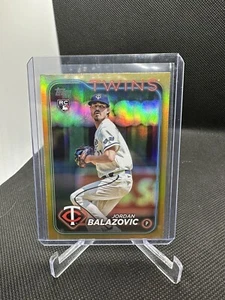 2024 Topps Series 1 - JORDAN BALAZOVIC - Rookie - Gold Foil Parallel - Picture 1 of 2