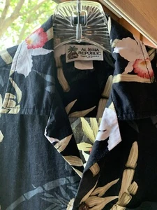 Vintage Aloha Republic Hawaiian Flowers Shirt unisex small. Men's? - Picture 1 of 5