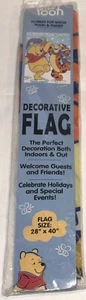 New Disney Winnie the Pooh & Tigger Hurray for Snow Decor Flag Banner 40" x 29" - Picture 1 of 6