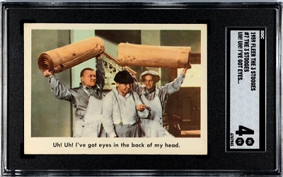 1959 Fleer The 3 Three Stooges #7 Uh! Uh! I've Got Eyes SGC 4 NEWLY-GRADED! - Image 1 of 4