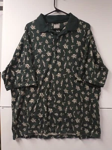 Haggar Golf Herren Polo Größe Extra Large Golf Designs 100% Baumwolle Dunkelgrün - Bild 1 von 5