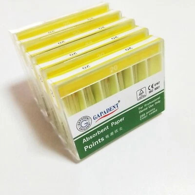 5 Packs 20# Gutta Percha Points Absorbent Paper  Root Canal Endo 200pcs/Pack - Image 1 of 4