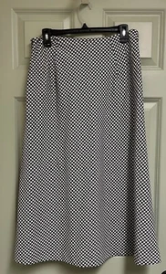 Carmen Marc Valvo A-Linie Maxirock Damen 8 schwarz weiß lang Karriere - Bild 1 von 8