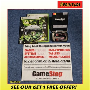 Command & Conquer Tiberium Wars + GameStop Keychain + $0 Value Gift Card + Bag - Picture 1 of 10