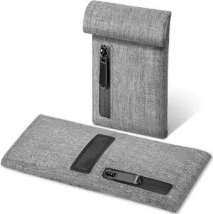 Grey Smell Proof Bag Storage Pocket Pouch Travel Rolling Herb Stash Bag 18x11cm - Picture 1 of 4